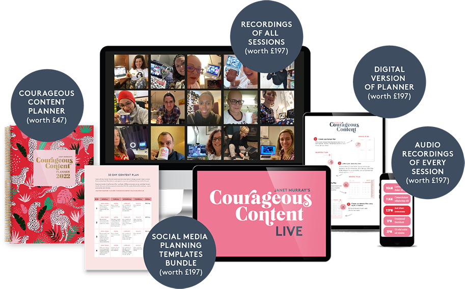 What you get at Courageous Content Live 2022