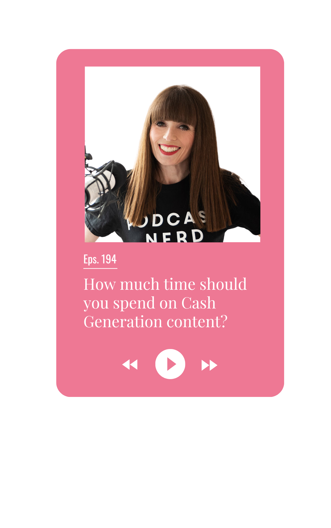 How much time should you spend on Cash Generation content?