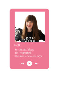 16 content ideas for December (that use awareness days)